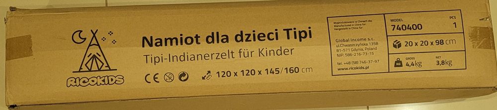 Namiot Tipi Ricokids