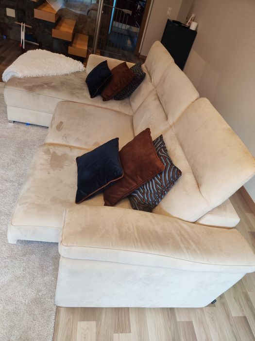 Sofá de 3 lugares com chaise longue