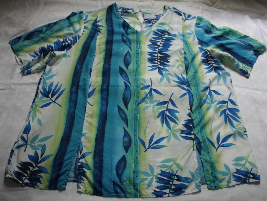 bluzka tunika duży rozmiar plus size wyszczuplająca 54
