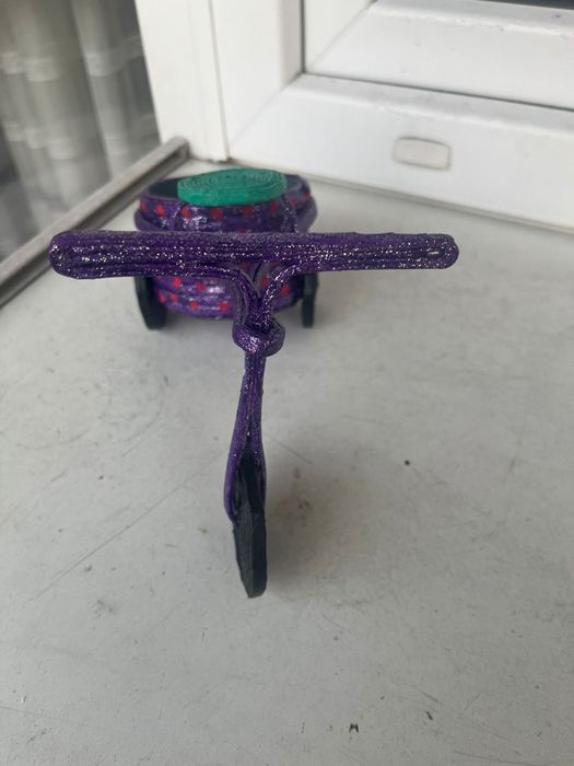 Rowerek z wikliny papierowej-rękodzieło.