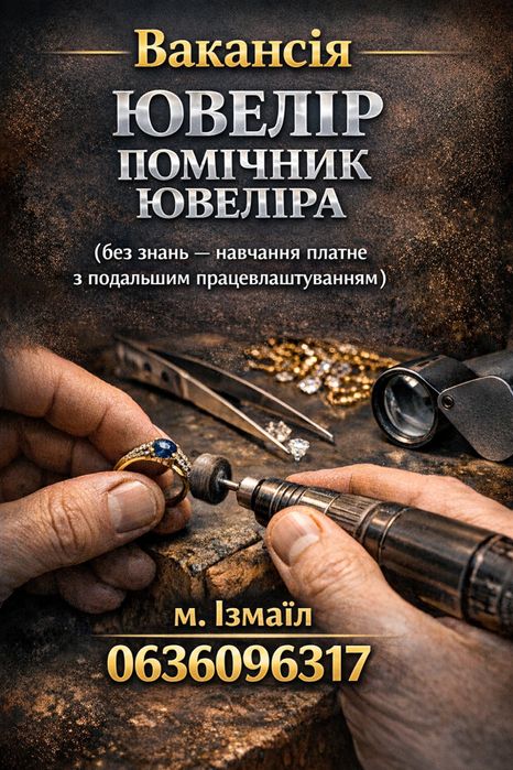 Ювелір м.Ізмаїл Всi види послух з ювелірними выробами