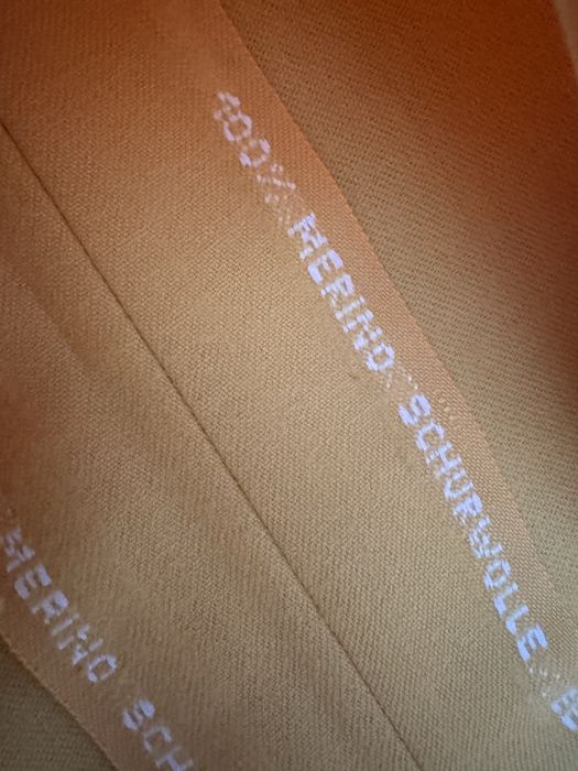 Spódnica zółta z welny merino