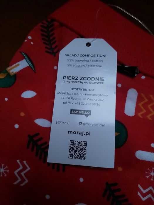Prezent!!!Slipy męskie Moraj L, czerwony, świąteczne, Adidas żel 300ml
