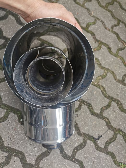 Komin trójnik koncentryczny kris pol 80/125/180