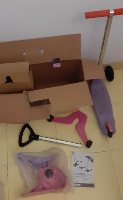 Trotinete de 3 rodas 3 em 1 (criança)