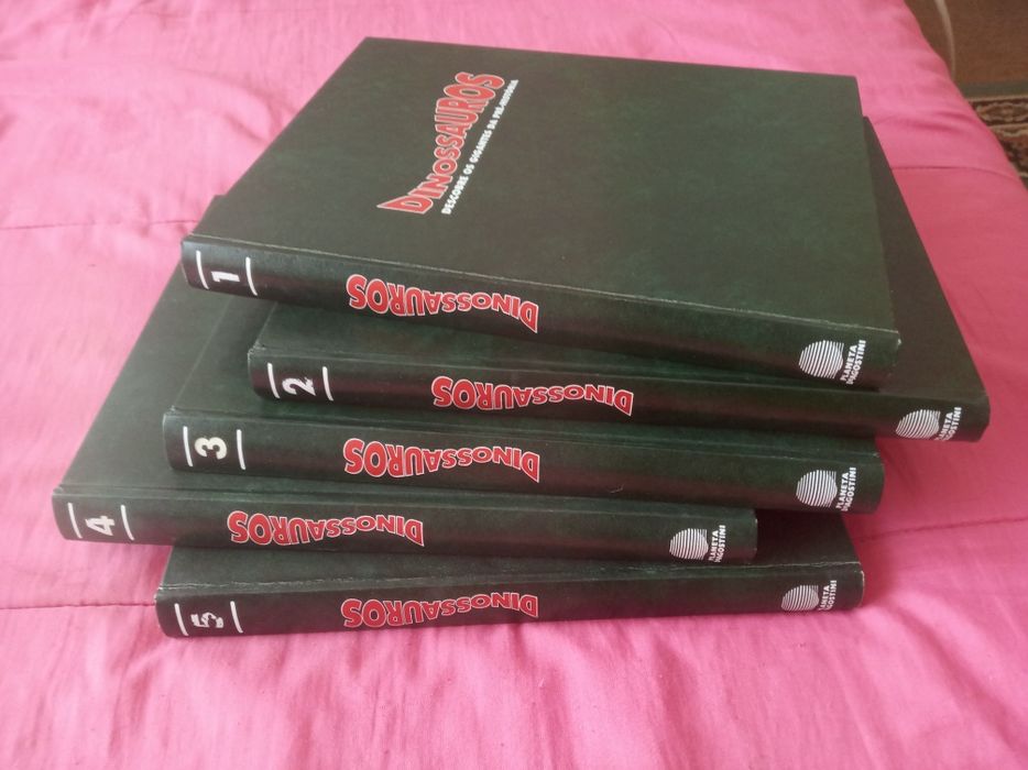 5 Volumes DINOSSAUROS ( Completa ) lote ouro