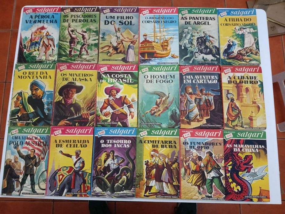 66 Livros Col. Tigre, Águia, Salgari, Pisca-Pisca, em Banda Dese