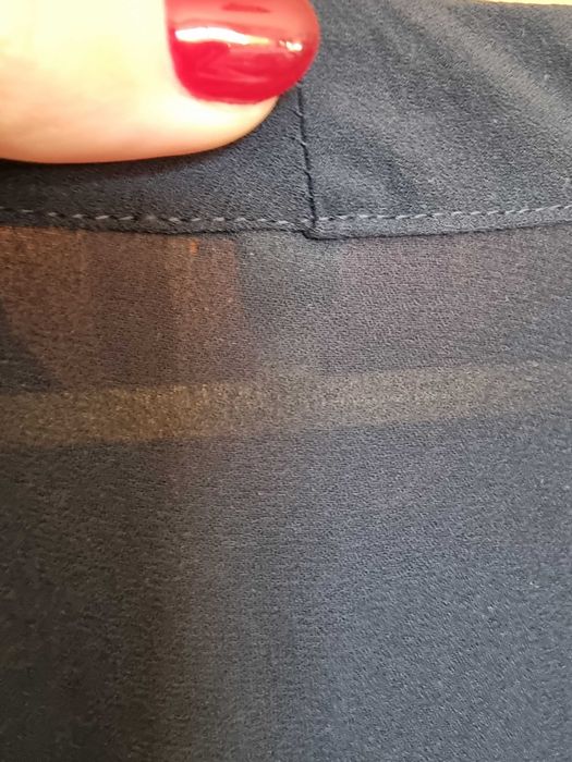 Blusa azul escura Bershka, tamanho XS