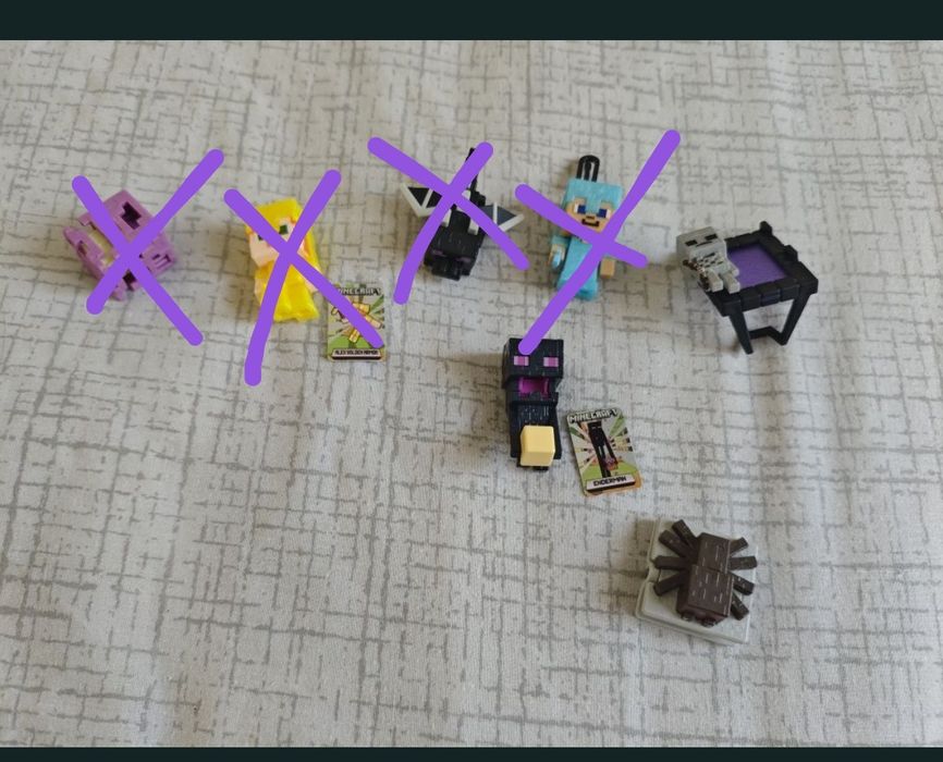 Фигурки Майнкрафт kinder joy ОБМЕН