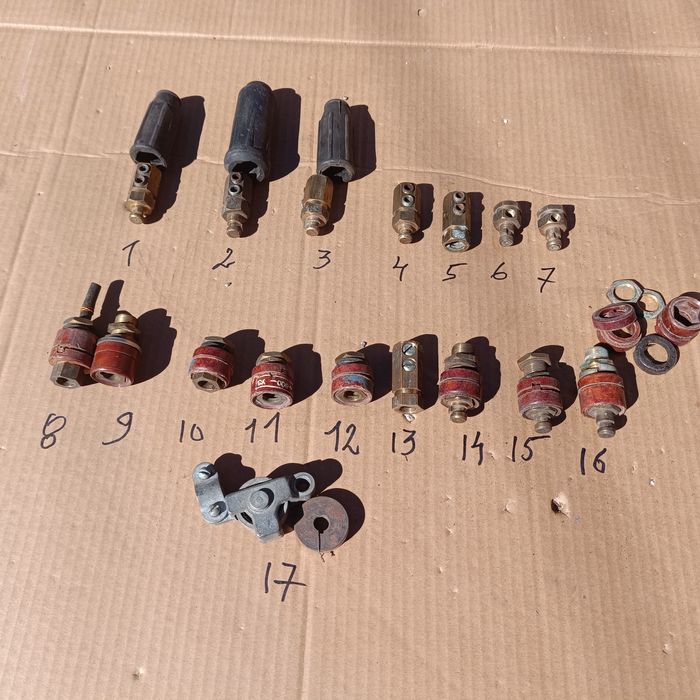 Наконечники сварочных кабелей, советский размерный стандарт.