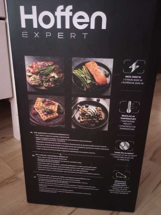 Grill i gofrownica 2 w 1 Hoffen Expert AK-3459