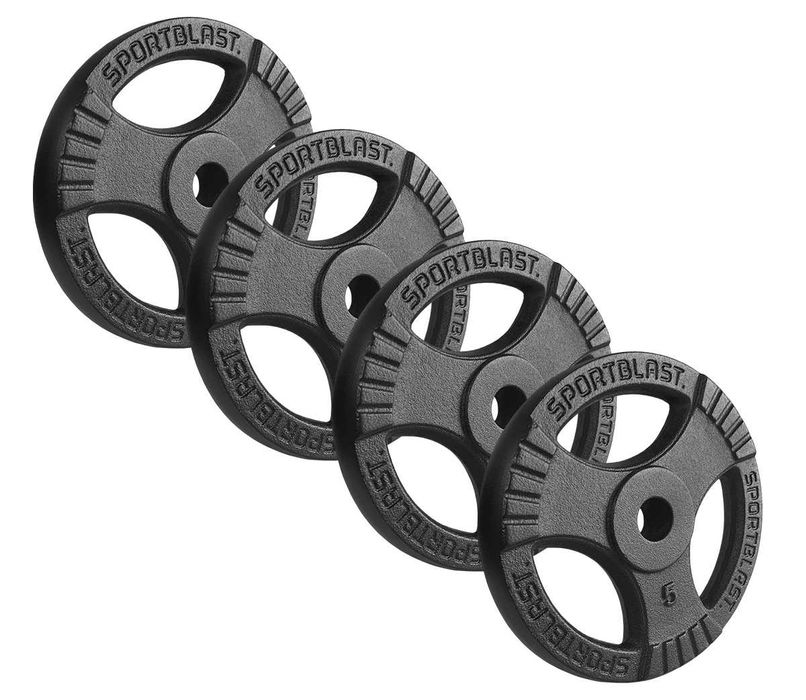 Talerz żeliwny 4x5kg obciążenie 28/30mm kierownica krążek do hantli sztangi WAR