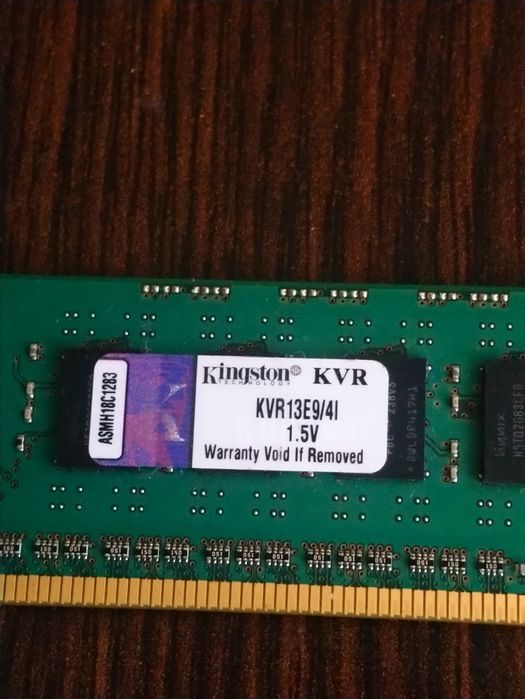 Pamięć ram KINGSTON 4GB DDR3 PC3-10600E 1333MHz  KVR13E9/4I