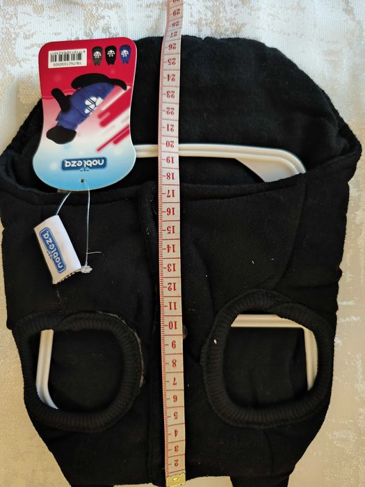 Casaco de Inverno preto para Cão- Tamanho S