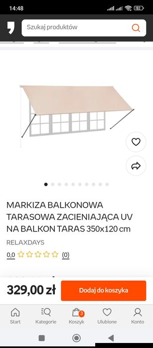 Markiza balkonowa
