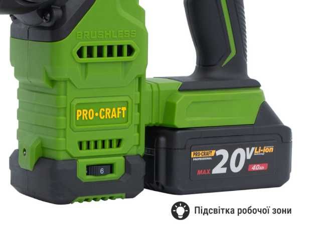 Акумуляторний перфоратор (без АКБ та ЗП) Procraft PHA30