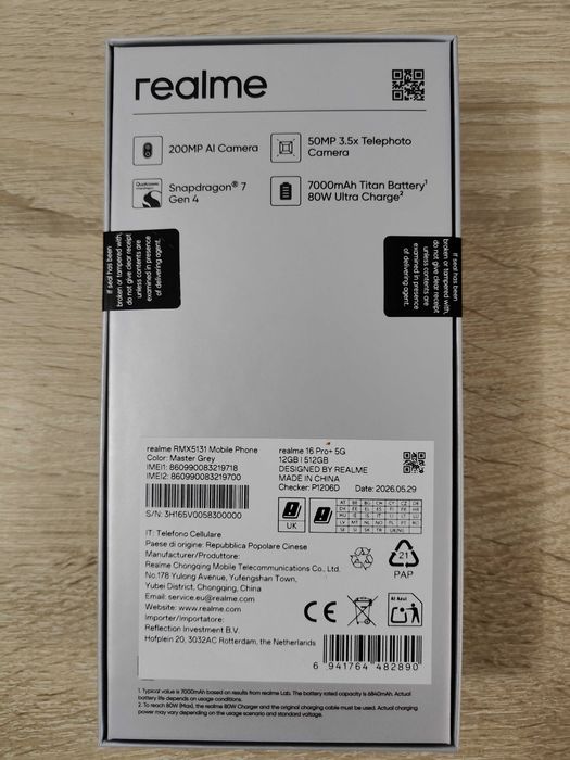 Realme 16 Pro+ 12GB/512GB