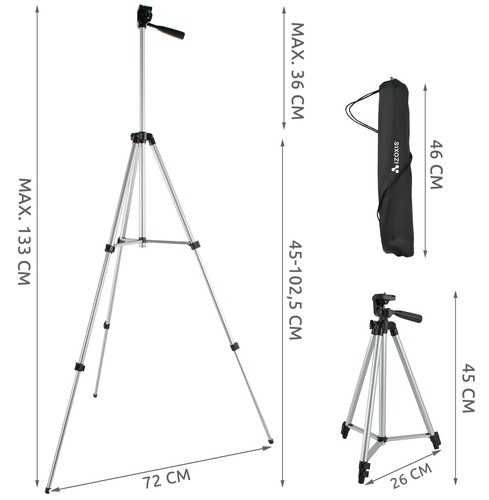 Statyw fotograficzny do telefonu zestaw tripod uchwyt selfie