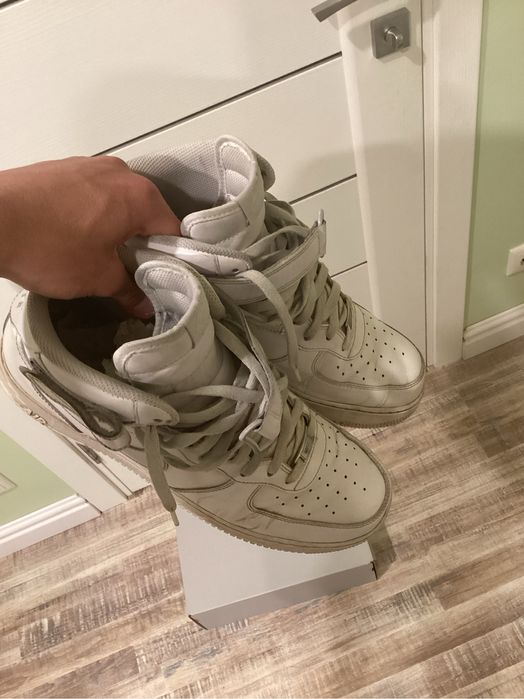 Nike Air force 1 mid white 47