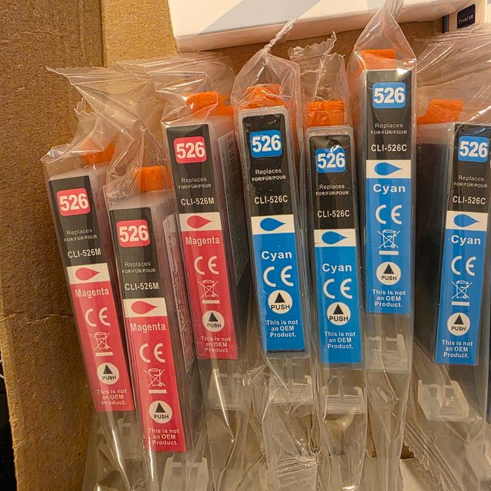 Conjunto de 20 tinteiros CLI-526 e PGI-525 para impressora Canon