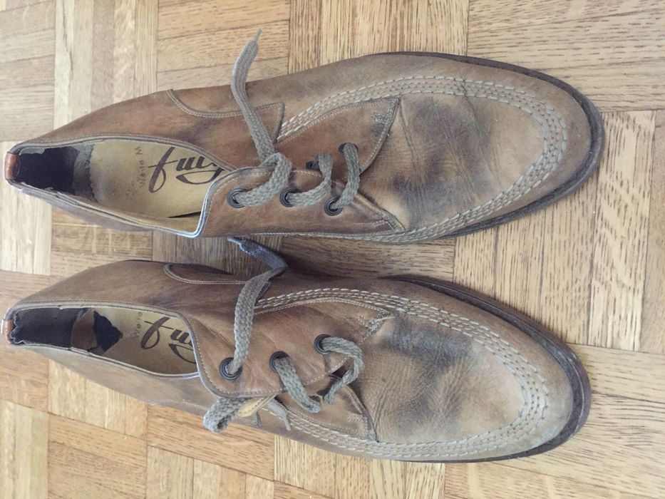 Buty skórzane męskie na obcasie rozmiar 42-43