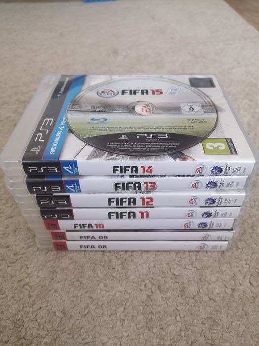 Conjunto de 8 jogos FIFA para PS3