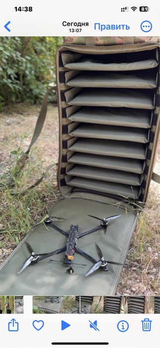 Разпродаж!Сумка рюкзак для 10 FPV дронів 7 ‘’дрононоска