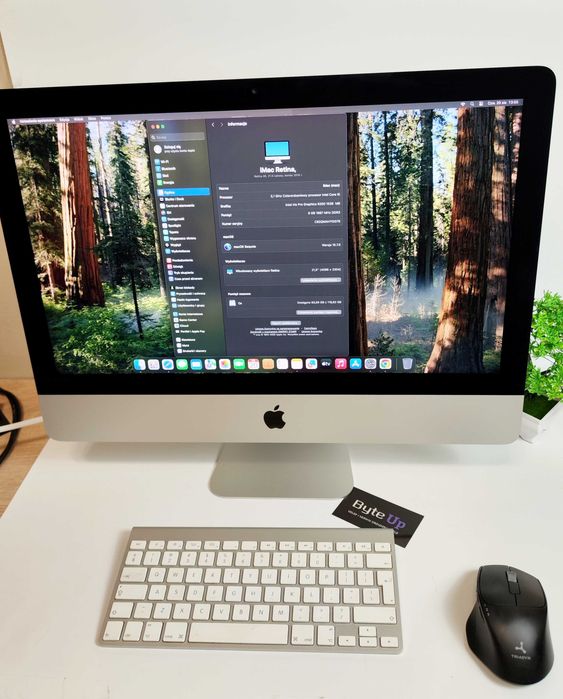 Apple iMac Retina 4K 21,5” 2015 i5/ 8GB/ 128GB SSD + Klawiatura + Mysz | GWARANCJA