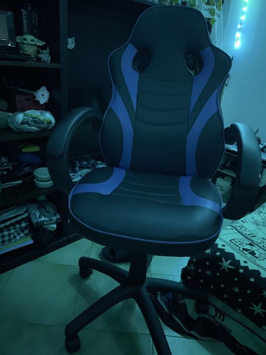 Cadeira gamer azul