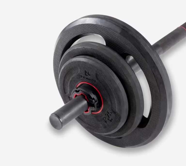 Conjunto de Barra e Peso de Musculação Pump 20 kg 1,30 m 28 mm