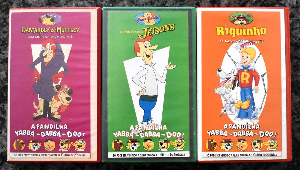 Hanna-barbera: A Pandilha Yabba-Dabba-Doo - Lote de 8 cassetes VHS
