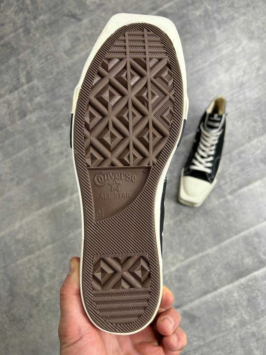 Converse x Rick Owens DRKSHDW TURBODRK black чорні кеди кеды