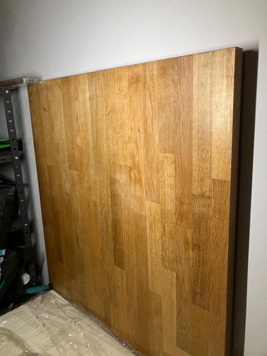 Wyspa + Blat z litego drewna dębowego klejonego