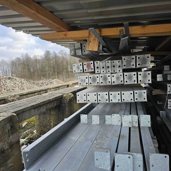 Ocynkowona konstrukcja hali 16 m x 37 m  stan idealny  jak nowa .