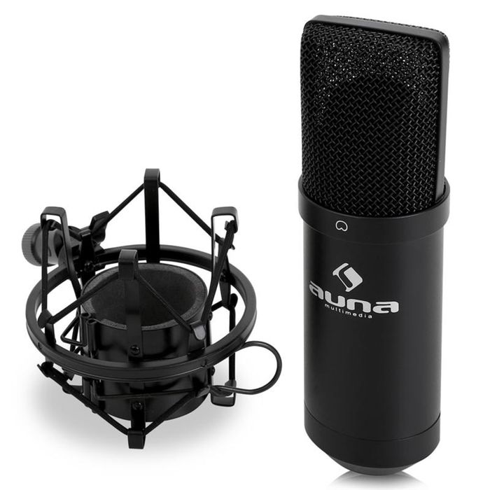 MIC-900B-LED, mikrofon pojemnościowy, studyjny, kardioidalny, USB, LED