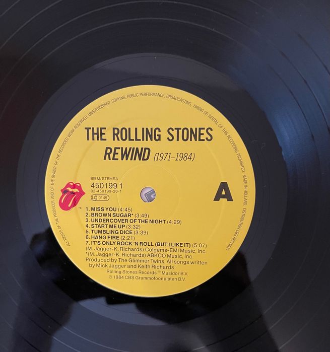 ROLLING STONES Rewind 1971-1984 Winyl LP EX-