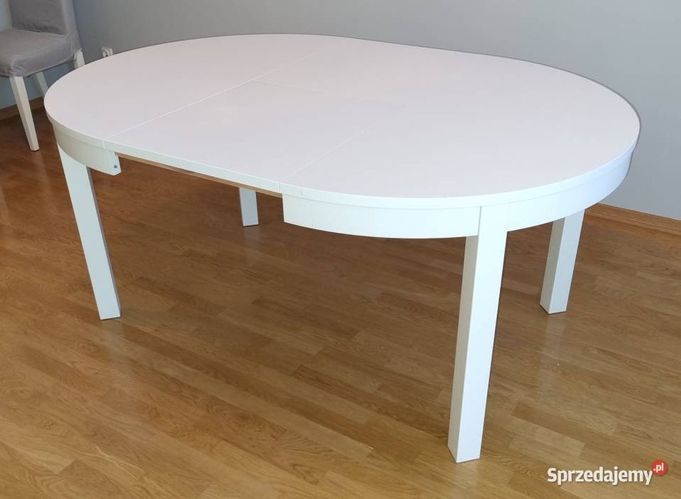Stół okrągły Ikea Bjursta - rozkladany - średnica 115 cm