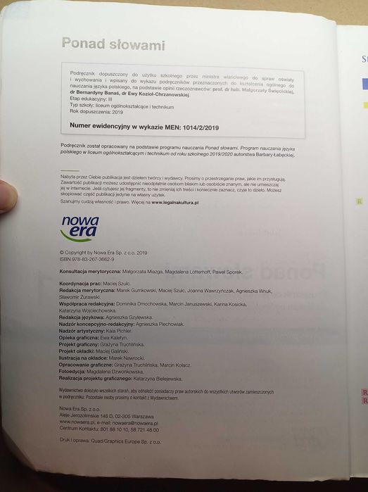 Ponad słowami 1 cz. 2  //  Nowa Era