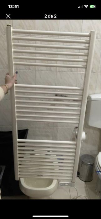 Aquecedor de toalhas.