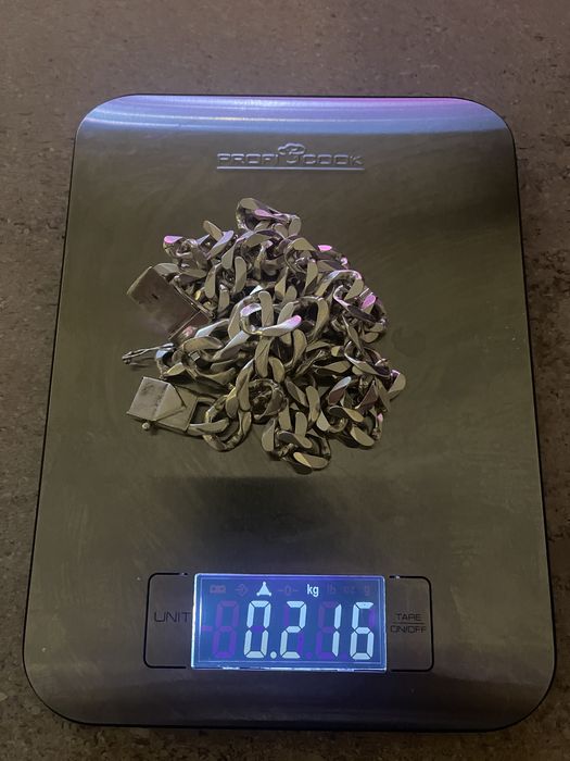 Corrente e pulseira de prata 925