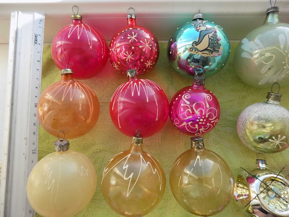 Подарочные елочные шары фосфорные светящиеся СССР Цена за 1 шт