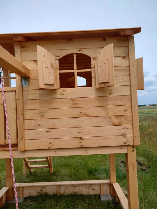 Posezonowa Wyprzedaż MODELU 2025 Plac zabaw domek ślizg wspinaczka huś