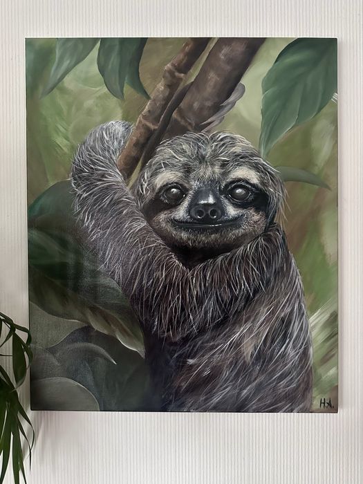 Картина Лінивець, акрил, 60*50 см