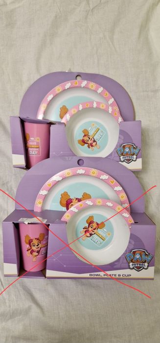Набір дитячого посуду "Щенячий патруль"
