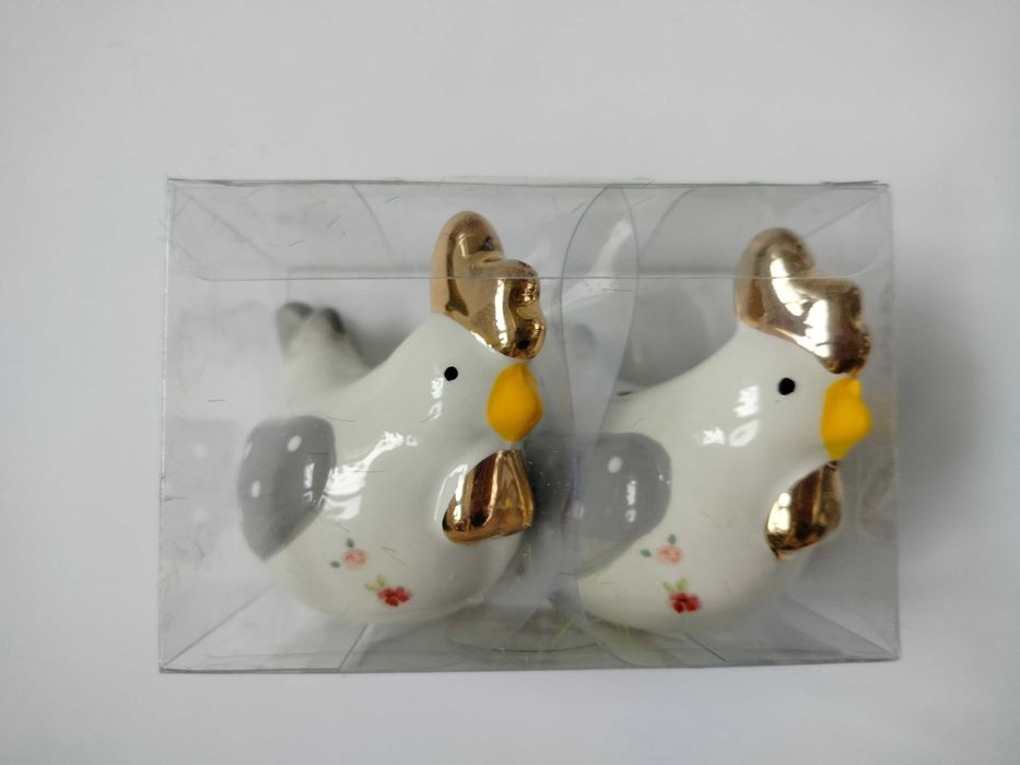 Solniczka pieprzniczka Wielkanocne kurki 2szt Jumi