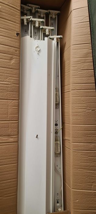 Armaduras Luminárias Industriais Duplas Completas