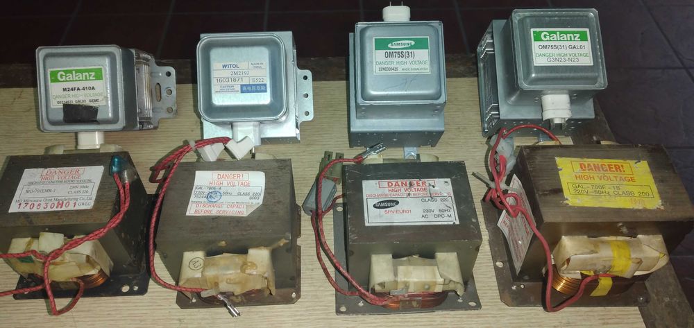 Transformador e magnetron microondas