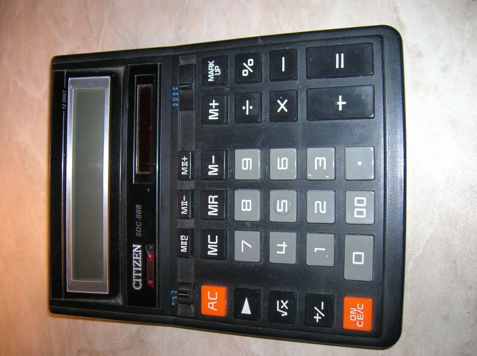 Калькуляторы "СИТЕЗЕН" SDC 888 и SLD-76-N книжка 12-разрядные Япония