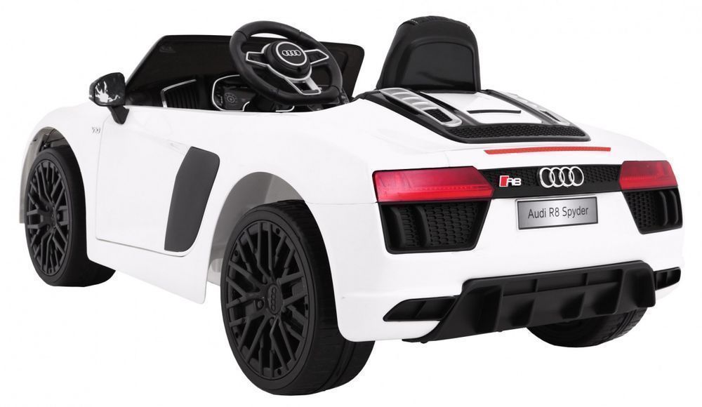 Autko pojazd samochód na akumulator dla dzieci Audi R8 Spyder Biały