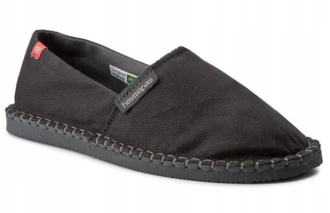 Havaianas espadryle czarne wsuwane z logo 36 1ż9n